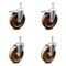 Service Caster 5 Inch High Temp Phenolic Swivel 3/8 Inch Stem Caster Total Lock Brake SCC, 2PK SCC-TSTTL20S514-PHRHT-381615-2-S-2 - alternate 1